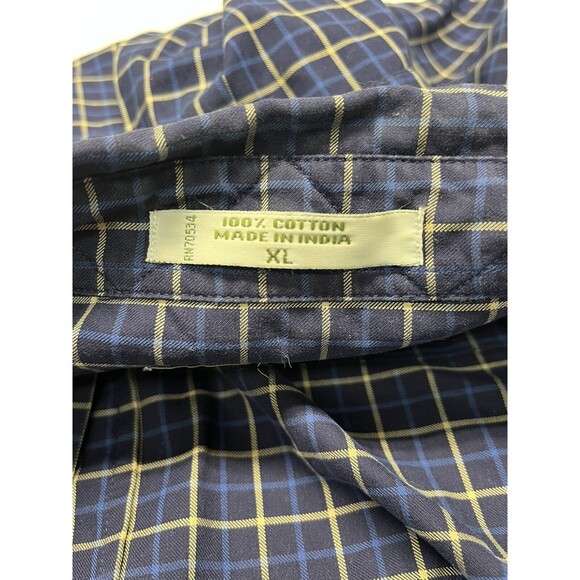 Orvis Blue Plaid Casual Button Down Shirt - Picture 6 of 7